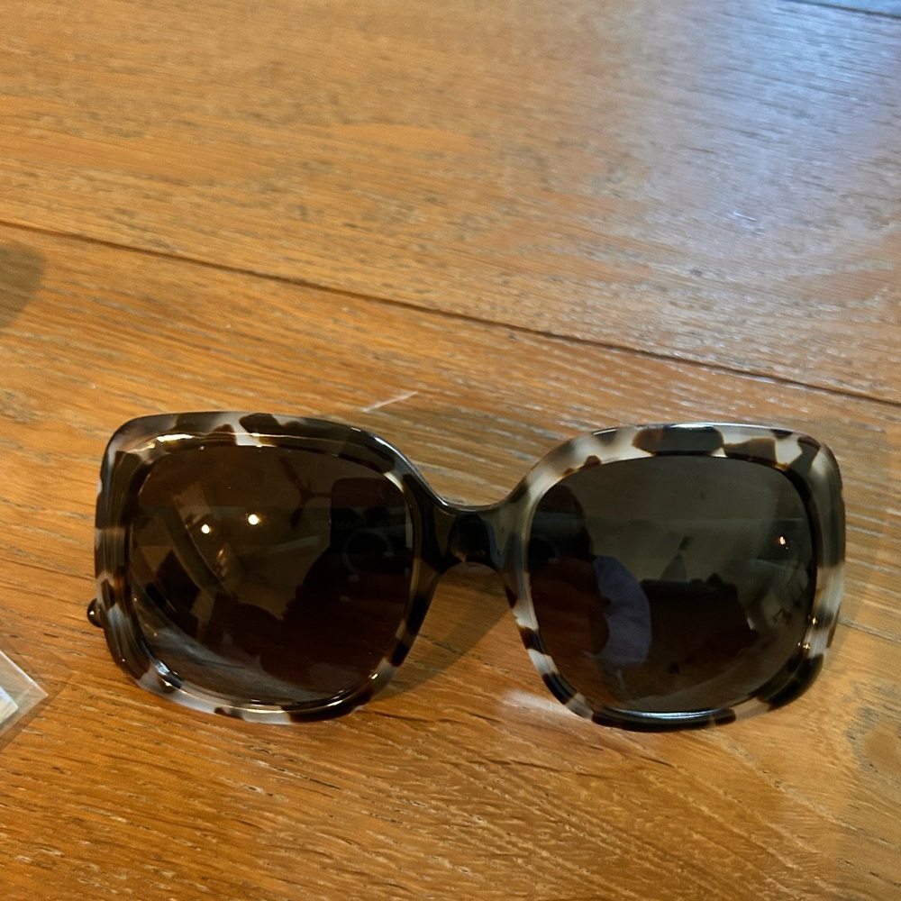 Michael Kors Tortoiseshell Oversized Sunglasses with Dark Brown Lenses